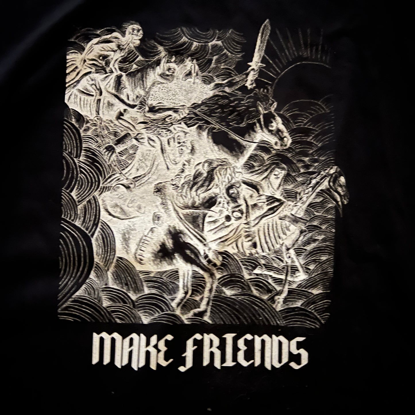 DOUBLE IMAGE MAKE FRIENDS TEE (4XLT)