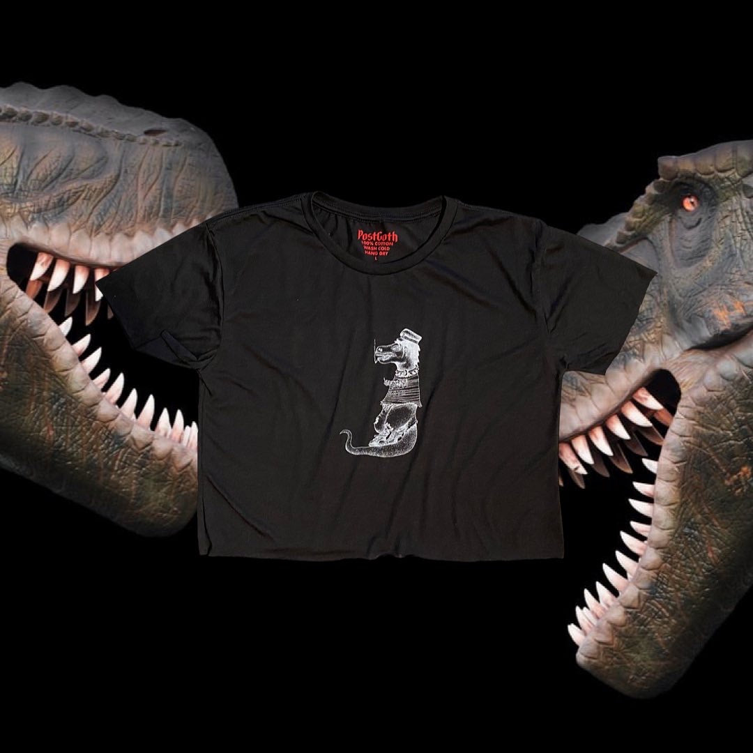 Goth Dinosaur Crop