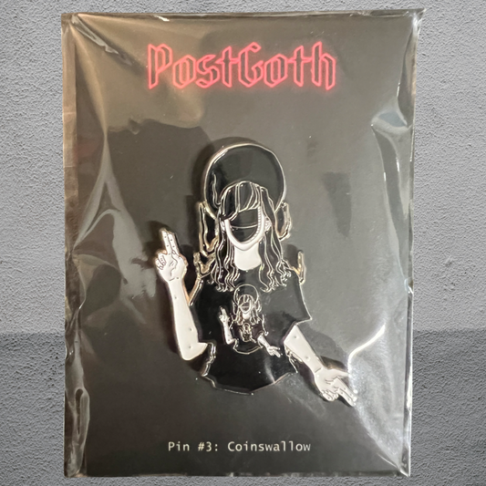 PostGoth Enamel Pin #3: Coinswallow